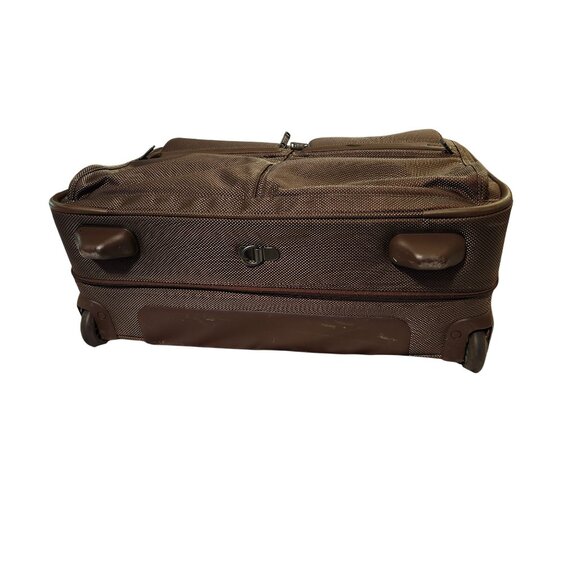 Tumi Alpha Brown Expandable Garment Roller Bag With Multiple Compartments - Picture 7 of 17